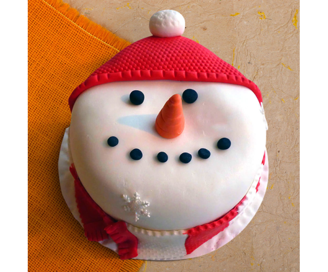 Happy Snowman Cake
